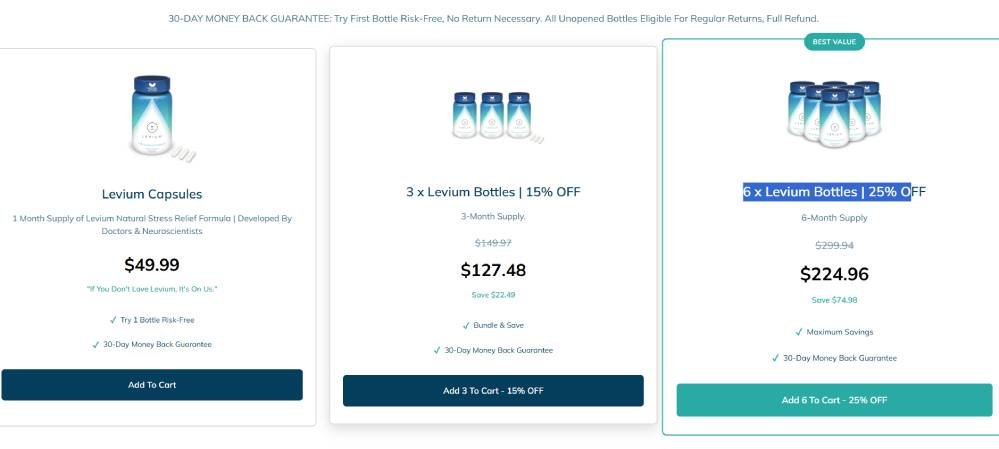 levium-price-promotion-deal-order-save